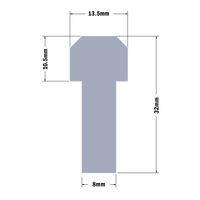 61-230-0 MODULAR SOLUTIONS SLIDE PROFILE<br>PROFILE GUIDE 32MM, 2M